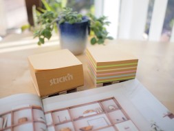 Блок самоклеящийся бумажный Stick`n 21817 76x76мм 400лист. пастель+крафт Kraft Notes &amp;quot;палета&amp;quot;