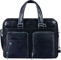 Деловая сумка Piquadro Blue Square CA2765B2/BLU2 с отделением для ноутбука 15&amp;quot; синяя натур.кожа