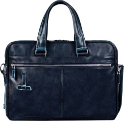 Деловая сумка Piquadro Blue Square CA2765B2/BLU2 с отделением для ноутбука 15&amp;quot; синяя натур.кожа