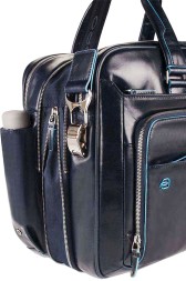 Деловая сумка Piquadro Blue Square CA2765B2/BLU2 с отделением для ноутбука 15&amp;quot; синяя натур.кожа