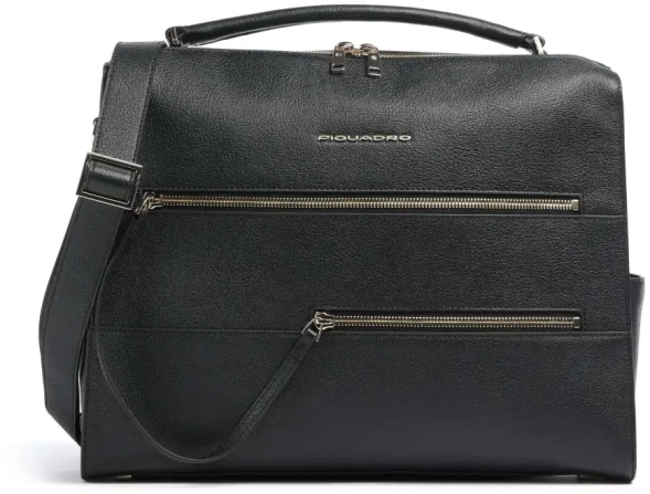 Деловая сумка Piquadro Patricia CA6774W140/N с отделением для ноутбука 14&amp;quot; черная натур.кожа