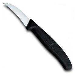 Нож кухонный Victorinox Swiss Classic (6.7503) стальной для чистки овощей и фруктов лезв.60мм прямая заточка черный