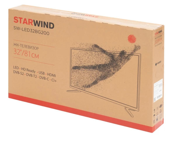 Телевизор LED Starwind 32&amp;quot; SW-LED32BG200 Frameless черный/черный HD 60Hz DVB-T DVB-T2 DVB-C DVB-S DVB-S2 USB