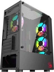Корпус Bloody BD-CC102F черный без БП mATX 2x120mm 2xUSB2.0 1xUSB3.0 audio bott PSU