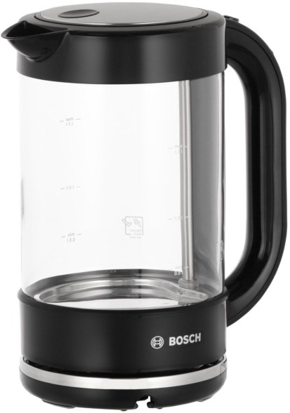 Чайник электрический Bosch TWK70B03 1.7л. 2400Вт черный корпус: стекло/пластик
