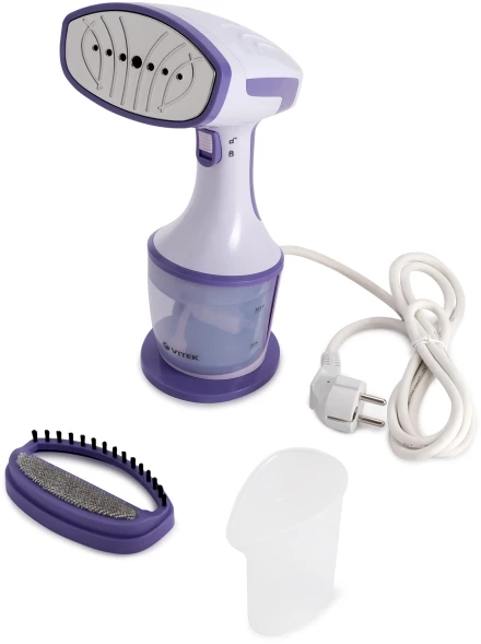 Отпариватель ручной Vitek VT-2660 1600Вт белый/фиолетовый