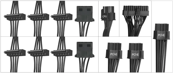 Блок питания Digma ATX 750W DPSU-750W-WH 80 PLUS WHITE (20+4pin) APFC 120mm fan 6xSATA RTL