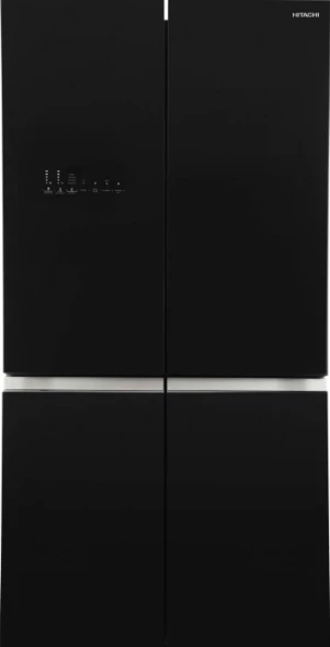 Холодильник Hitachi R-WB820VUC2 GBK 2-хкамерн. черный стекло