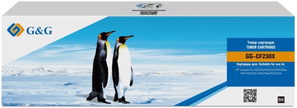 Картридж лазерный G&amp;amp;G GG-CF230X черный (3500стр.) для HP LJ Pro M203d/M203dn/M203dw;MFP M227fdn/M227fdw/M227sdn