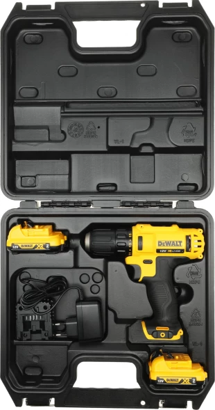 Дрель-шуруповерт DeWalt DCD710D2-QW 180Вт аккум. патрон:быстрозажимной (кейс в комплекте)
