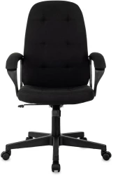Кресло руководителя Бюрократ CH 002 Fabric черный 3C11 крестов. пластик