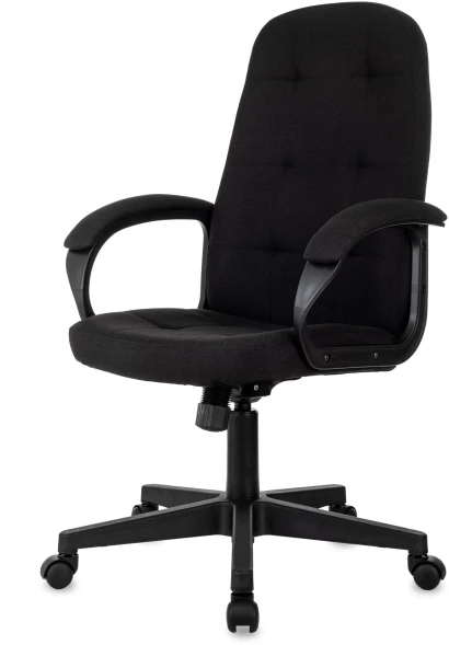 Кресло руководителя Бюрократ CH 002 Fabric черный 3C11 крестов. пластик