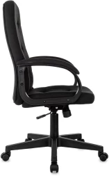 Кресло руководителя Бюрократ CH 002 Fabric черный 3C11 крестов. пластик