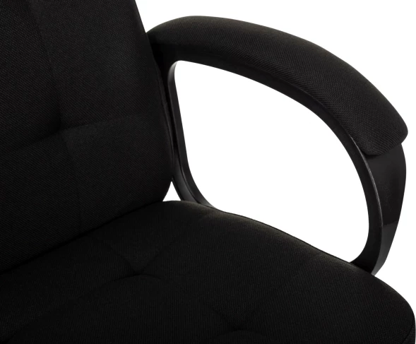 Кресло руководителя Бюрократ CH 002 Fabric черный 3C11 крестов. пластик