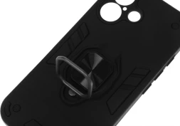 Чехол (клип-кейс) BoraSCO для Apple iPhone 16 Anti-Shok Case черный (74537)