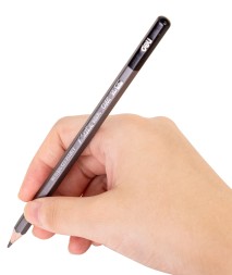 Карандаш ч/г Deli EC005-2B Scribe 2B шестигран. тополь т.сер. корпус карт.кор. (12шт)