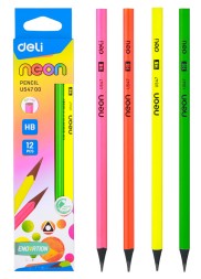 Карандаш ч/г Deli EU54700-1 HB трехгран. пластик коробка (1шт)