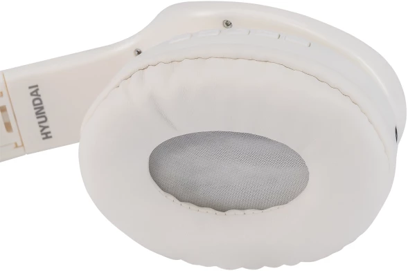 Гарнитура накладные Hyundai H-HP104 белый беспроводные bluetooth оголовье (HHP104W)