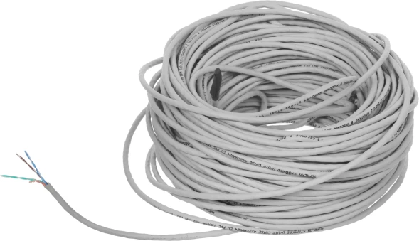 Кабель сетевой информационный Suprlan 01-0333-1 кат.5E UTP 4 пары 24AWG PVC внутренний 50м серый