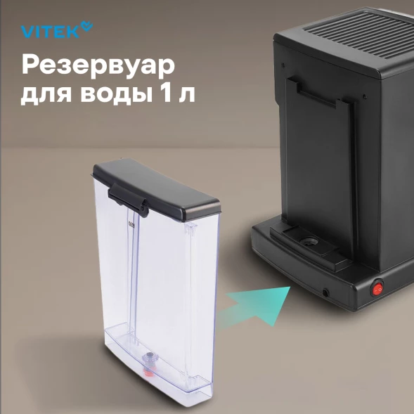 Кофеварка рожковая Vitek VT-1516 1000Вт черный