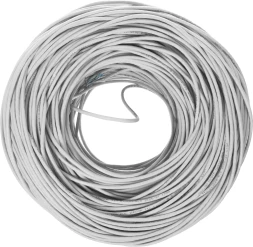 Кабель сетевой информационный NetOn 01-0302 кат.5E UTP 4 пары 24AWG PVC внутренний 305м серый