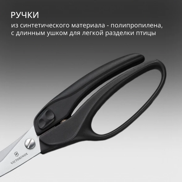 Ножницы кухонные Victorinox для разделки птицы 250мм черный (7.6344)