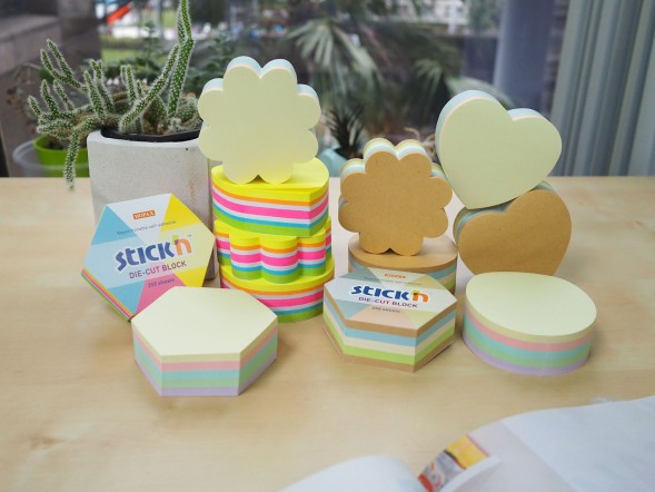 Блок самоклеящийся бумажный Stick`n 21826 61x70мм 250лист. пастель ассорти &amp;quot;гексагон&amp;quot;