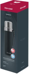 Термос для напитков Rondell Picnic RDS-1819 0.8л. серый картонная коробка