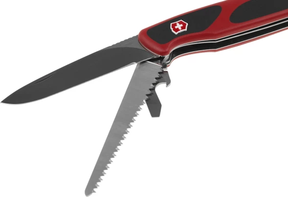 Нож перочинный Victorinox RangerGrip 55 (0.9563.C) 130мм 12функц. красный/черный карт.коробка