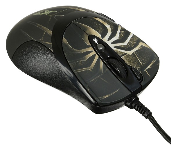 Мышь A4Tech Oscar Editor XL-747H коричневый/рисунок лазерная (3600dpi) USB2.0 (6but)