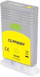 Картридж струйный Cactus CS-PFI030Y PFI-030Y желт.пигм. (55мл) для Canon imagePROGRAF TA-20/30, TM-240/340 с чипом