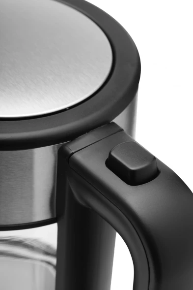 Чайник электрический Xiaomi Electric Glass Kettle RU 1.7л. 2200Вт прозрачный/черный корпус: стекло/пластик (BHR7490RU)