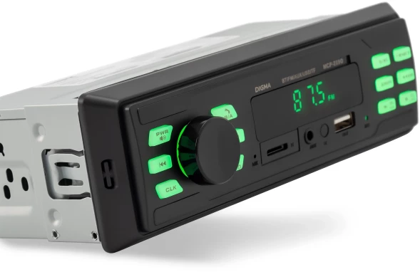 Автомагнитола Digma MCP-225G 1DIN 2x45Вт v5.0 AUX 2