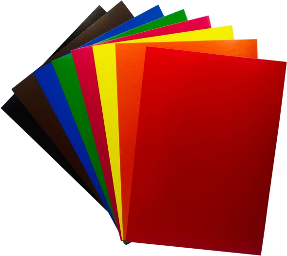 Картон цветной Silwerhof двустор.мелов. 8л. 8цв. A4 CREATE папка