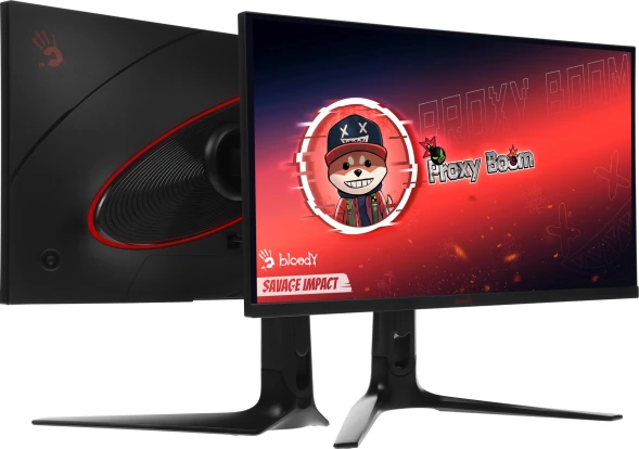 Монитор Bloody 27&amp;quot; MN272Q темно-серый IPS LED 1ms 16:9 HDMI M/M матовая HAS Piv 400cd 178гр/178гр 2560x1440 240Hz G-Sync FreeSync DP 2K 6.55кг