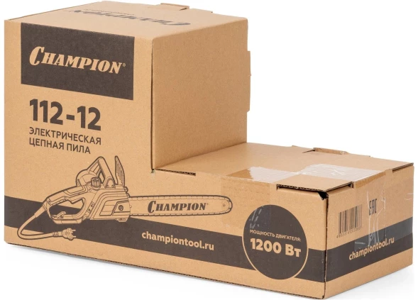 Цепная пила Champion 112-12 от сети 1200Вт дл.шины:12&amp;quot; (30cm)