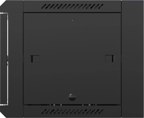 Шкаф коммутационный NTSS NTSS-W9U6045GS-BL настенный 9U 570x450мм пер.дв.стекл 60кг черный 350мм 20.1кг 220град. 370мм IP20 сталь