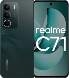Смартфон Realme RMX5303 C71 256Gb 8Gb зеленый моноблок 3G 4G 2Sim 6.67&amp;quot; 720x1604 Android 15 50Mpix 802.11 a/b/g/n/ac NFC GPS GSM900/1800 GSM1900 FM