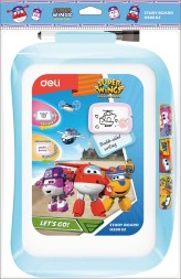 Доска магнитно-маркерная Deli EH50002 Super Wings магнитно-маркерная лак синий 20.5x28.6см пластик рама пластик маркер/стиратель