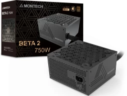Блок питания Montech ATX 750W Beta 2 80+ bronze (20+4pin) APFC 120mm fan 4xSATA RTL