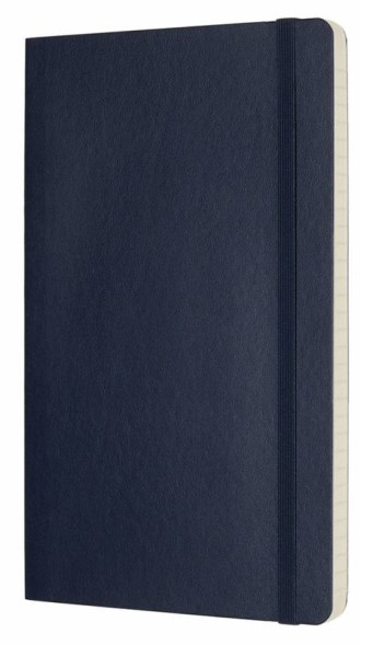 Блокнот Moleskine CLASSIC SOFT QP616B20 Large 130х210мм 192стр. линейка мягкая обложка синий сапфир