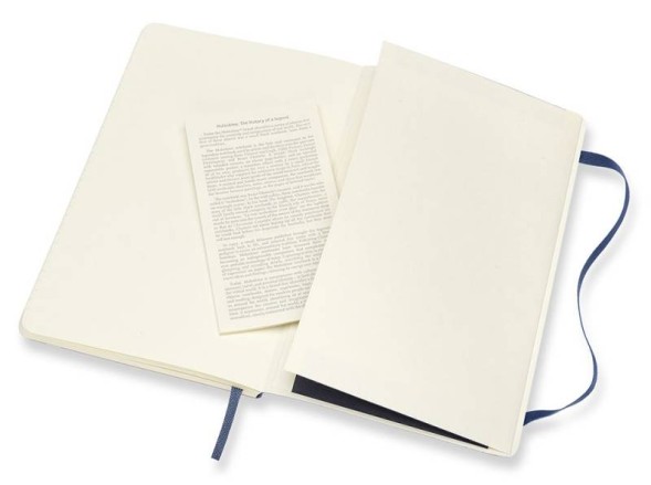 Блокнот Moleskine CLASSIC SOFT QP616B20 Large 130х210мм 192стр. линейка мягкая обложка синий сапфир