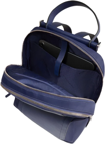 Рюкзак женский Piquadro Lyra CA5566W92T/BLU темно-синий нейлон/натур.кожа