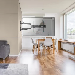 Кронштейн для телевизора Onkron NP47 черный 40"-75" макс.35кг настенный поворот и наклон