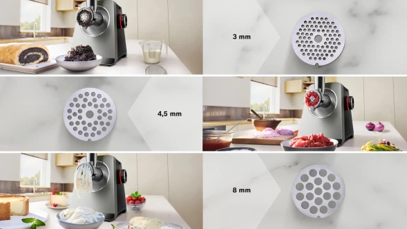 Мясорубка Bosch Series 8 MFWS820M 2500Вт черный