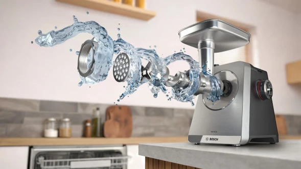 Мясорубка Bosch Series 8 MFWS820M 2500Вт черный