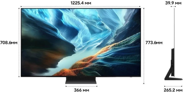 Телевизор OLED Samsung 55&amp;quot; QE55S90HAUXPY Series 9 черный графит 4K Ultra HD 120Hz DVB-T2 DVB-C DVB-S2 USB WiFi Smart TV