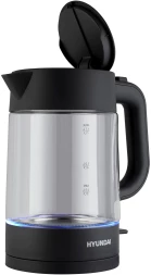 Чайник электрический Hyundai HYK-G7707 1.7л. 2200Вт графит корпус: стекло