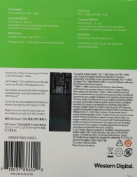 Накопитель SSD WD Original PCIe 3.0 x4 2TB WDS200T3G0C Green SN350 M.2 2280