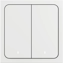 Умный выключатель Yandex YNDX-00532 2-хкл. универсальный белый